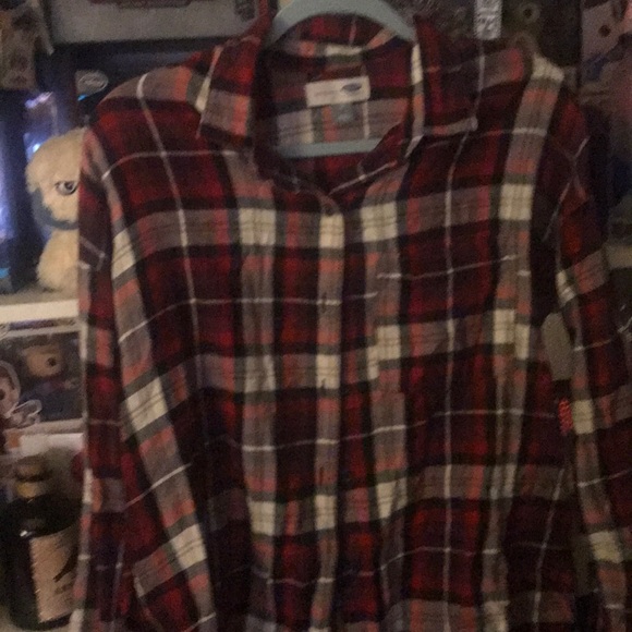 Women boyfriend flannel shirt - Picture 3 of 3
